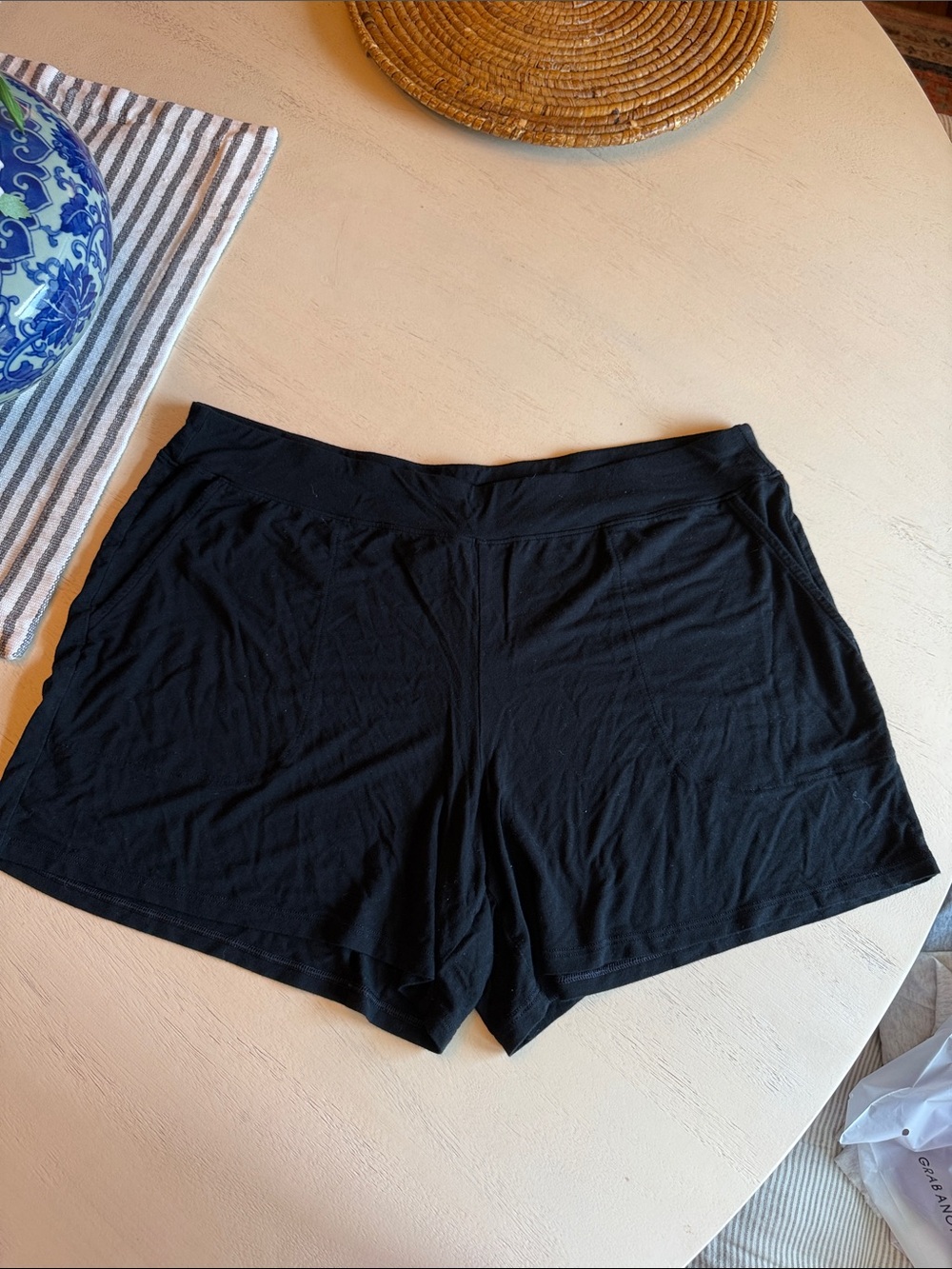 SOMA Cool Nights Sleep Shorts in Black, size Medium